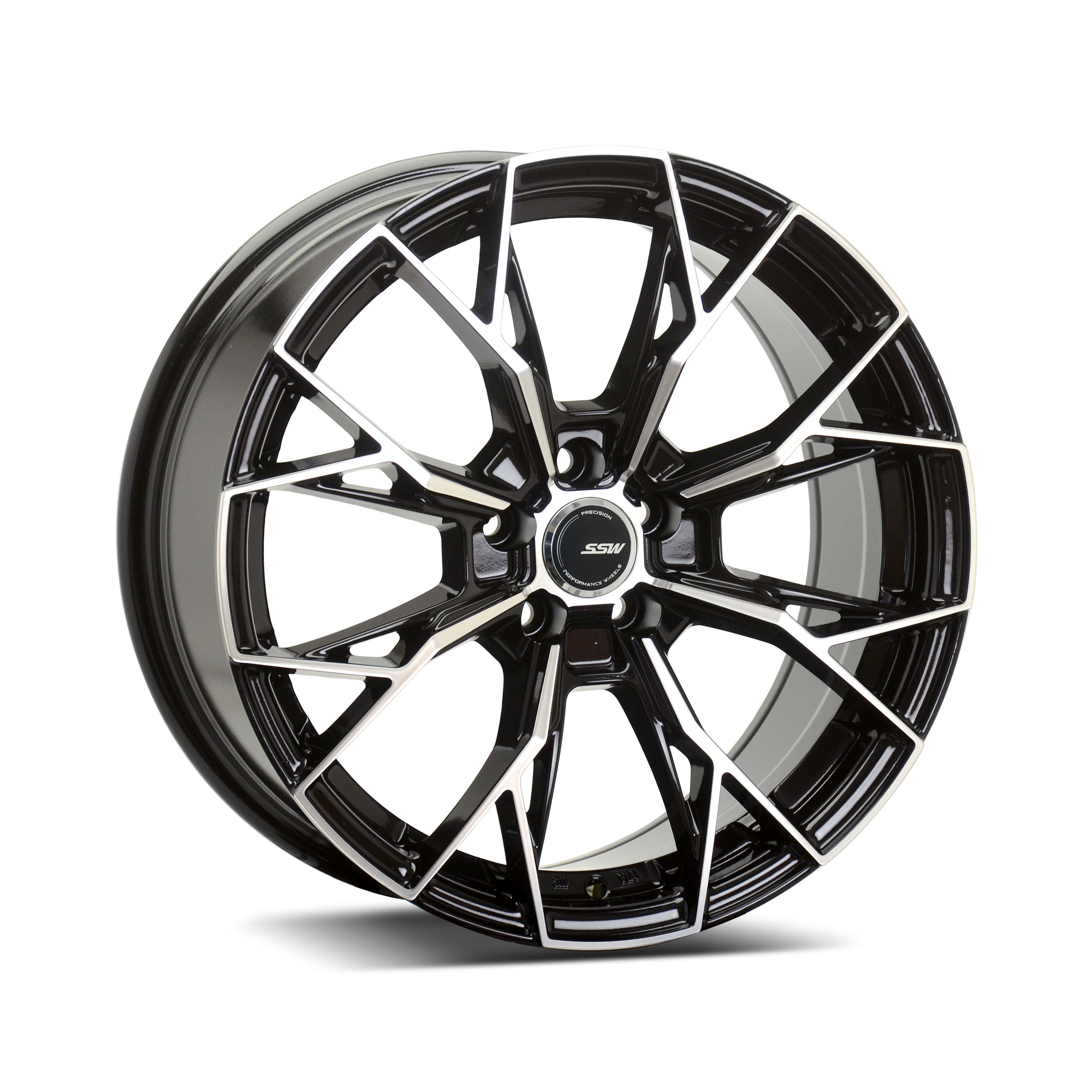 SSW S389LP 17X8 ET:40 5X112 66.6 FP/BK (Made In Thailand)